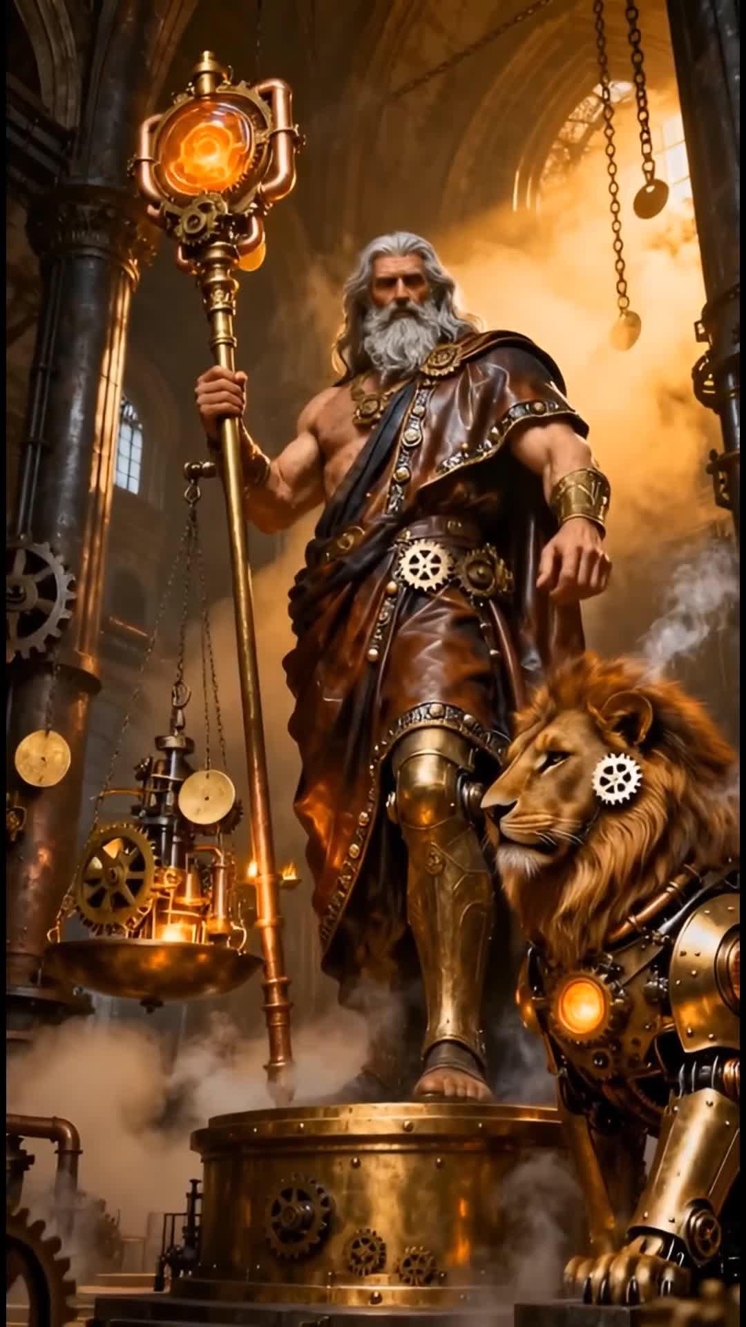 What if the gods of ancient myths were reborn as steampunk legends?