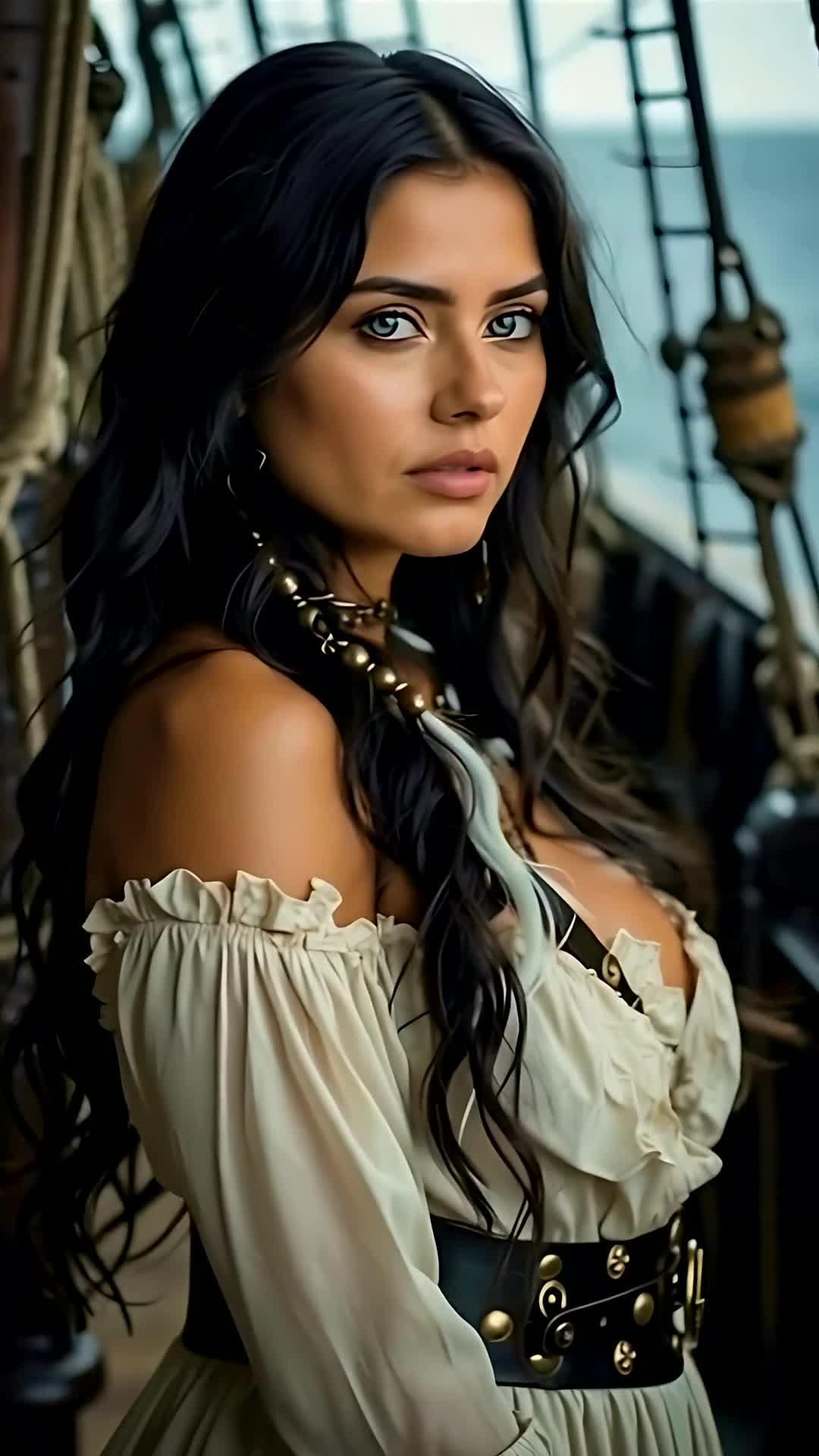 Is she the pirate who rules the storm without fear?