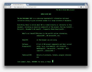  Connaissez vous le premier navigateur web: Le Line-Mode Browser ?